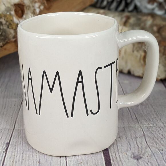 Rae Dunn NAMASTE Ceramic Mug - Picture 1 of 8